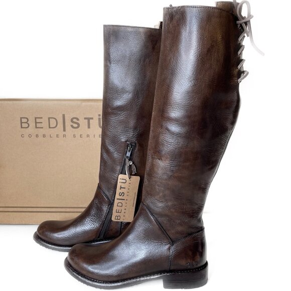 BED STU Manchester Distressed Leather Riding Boots BEDSTU Size 7 - Picture 1 of 16